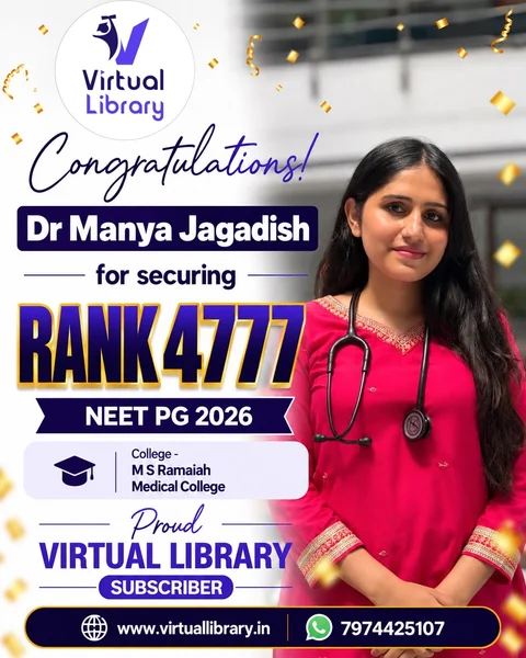Dr. Manya Jagadish, All India Rank 4777, NEET PG 2026