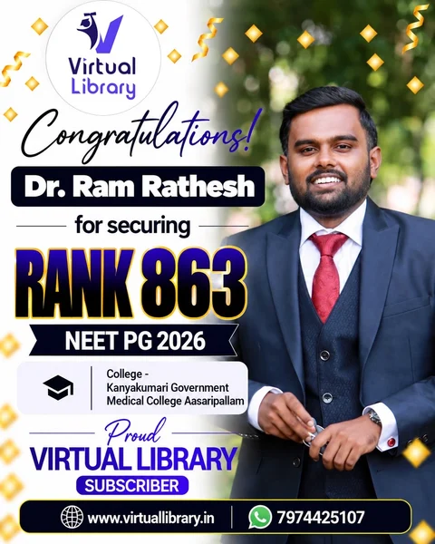 Dr. Ram Rathesh, All India Rank 863, NEET PG 2026